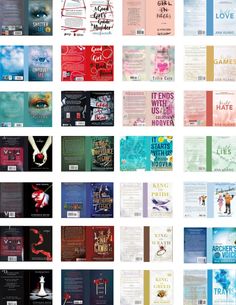 many different types of brochures are shown in this image, including one with the word love