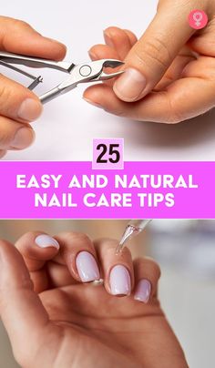 25 Easy And Natural Nail Care Tips: Manicures are not the sole solution to your nail issues. Instead, your nails need proper care and attention regularly. So, here are a few nail care tips and tricks that can help. Keep reading to know the 10 tips and ways to maintain beautiful nails. #nails #nailcare #nailcaretips Proper Nail Care, Nail Self Care, Weekly Nail Care Routine, Beautiful Hands Tips, Cut Nails, Nails Healthy, Nails Care, Nail Care Products