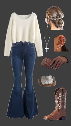 Country Church Outfit, Sunday Outfit, Church Outfit, Country Church, Jeans Outfit, Your Aesthetic, Energy, Boots