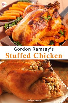 Gordon Ramsay’s Stuffed Chicken Cooking Chorizo, Gordon Ramsay Home Cooking, Garlic Beans, Gordon Ramsay Dishes, Gordon Ramsey Recipes, Stuffed Chicken Recipe, Wine Cover, Celebrity Chef Recipes, Gordon Ramsay Recipe