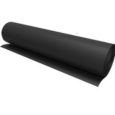 a roll of black paper sitting on top of a white surface