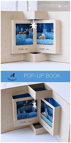 the pop up book is open to reveal an image