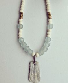 Loving this necklace by @emrylandry on #IG, #TheBeadChest #EthicallySourced #Jewelry #Chic #AfricanBeads #StoneBeads #DecorativeBeads #Turquoise #DIY #Boho #JewelryBlogger #BeadMaker #HealingStones #CrystalJewelry #HomeDecor #InteriorDesign #DIYDecor #UpcycledJewelry #RomanGlass #Handmade #HandmadeJewelry #Turquoise #PrayerBeads #WomensFashion #Beauty #MensFashion #Weaving #DIYCrafts #Necklace #BeckyOwens #Agate #FusedGlass #BeckyOwensStyle Landry Designs, Shell Collection, Diy Boho, Recycled Glass Bead, Decorative Beads, Roman Glass, Crushed Glass, Upcycled Jewelry, African Beads