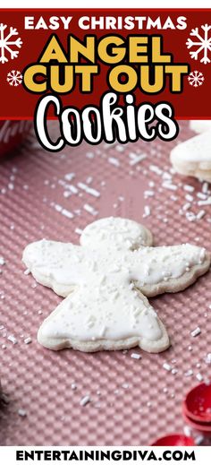 Easy Christmas Angel Cut Out Cookies Sugar Cookie Recipes, Baking Process, Potluck Dinner, Best Sugar Cookie Recipe, Jello Shot, Cookies Sugar, Best Sugar Cookies, Bread Appetizers, Christmas Sugar Cookies