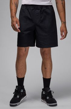 Lightweight and ready for whatever, these shorts are made from a durable woven cotton that's breathable enough to wear all year long. Elastic/drawstring waist Side pockets; back welt pocket 100% cotton Machine wash, tumble dry Imported Nike Sporty Shorts With Cargo Pockets, Nike Sporty Cargo Pocket Shorts, Cotton Cargo Shorts For Summer Outdoor Activities, Urban Relaxed Fit Shorts With Pockets, Summer Outdoor Cotton Cargo Shorts, Nike Cargo Shorts For Streetwear, Short Cotton Bottoms With Patch Pockets, Relaxed Fit Utility Shorts With Pockets, Utility Relaxed Fit Shorts With Pockets