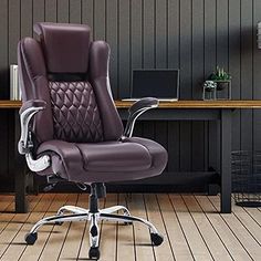 Office Chair Faux Leather Chair, Computer Desk Chair, Leather Office Chair, Executive Chair, Ergonomic Office Chair, Office Setup, Lumbar Support, Ergonomics Design, Big And Tall