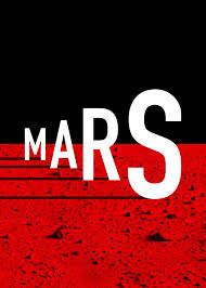 an image of mars with the word mars in white on red and black background by corbi