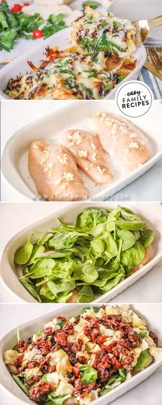 the steps to make an italian salad with chicken