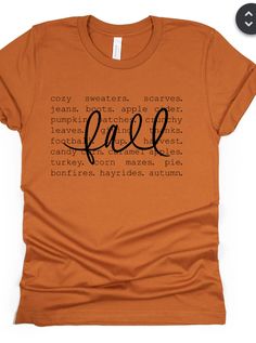 Stay stylish and cozy this season with our Ready for Fall T-shirt in a beautiful burnt orange color! With its cute graphic and trendy fall vibe, this t-shirt is perfect for any autumn occasion. Add it to your wardrobe today and be ready to rock the season! Inspirational Graphic Print T-shirt For Fall, Orange Graphic Print T-shirt For Fall, Fall Relaxed Fit T-shirt With Text Print, Blue Denim Top, Spooky Orange T-shirt For Fall, Spooky Orange Fall T-shirt, Fall T Shirt, Burnt Orange Color, Coffee Candle