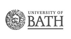 the university of bath logo on a white background