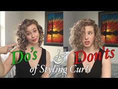 DO’S AND DON’TS OF STYLING CURLY HAIR | Common Mistakes & How to Maximize Volume & Definition - YouTube Styling Curly Hair, Curly Hair Dos, Hair Stules, Loose Curly Hair, Medium Length Curly Hair, Fine Curly Hair, Medium Curly Hair Styles, Curly Hair Inspiration, Curly Hair With Bangs