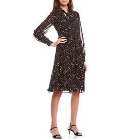 Women's Dresses & Gowns | Dillard's Elegant Casual Dresses With Sequins, Elegant Dress Down Dresses With Sequins, Elegant Dresses With Sequins For Casual Occasions, Winter Fashion Coats, Office Dress, Paris Woman, Leopard Dress, Karl Lagerfeld Paris, Office Dresses