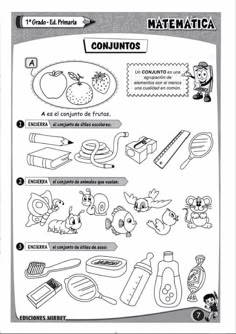 an activity sheet with instructions on how to use the spanish language for children's learning