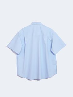 Editor's NotesThis casual oversized button-down shirt is made from high-density cotton-nylon blend. It's designed with a single pocket and reversed seam finish.- Collared neck- Button fastenings- One chest pocket- Drop shoulder- Short sleeves- Curved hem- Oversized fitMeasurements (in.) M / L- Shoulder: 22.2 in. / 22.8 in. - Chest: 23.8 in. / 24.6 in.  - Sleeve Length: 10.8 in. / 10.8 in. - Total Length: 30.7 in. / 31.3 in.  Composition & Care- 69% Cotton, 31% Nylon- Dry clean- Do not tumble Oversized Button Down Shirt, Chest Pocket, Drop Shoulder, Short Sleeve Shirt, Density, Button Down Shirt, Dry Clean, Short Sleeves, Sleeve Length