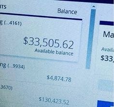 a computer screen showing the balance and cost of an appliance for $ 3, 350 / 662