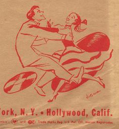 a drawing of two people playing frisbee on a piece of paper that says work n y hollywood, california