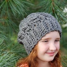 Adjustable Gray Crochet Hat, Adjustable Gray Crochet Cap, Adjustable Gray Crochet Beanie Hat, Gray Crochet Hat, Chunky Crochet Pattern, Crochet Toque, Messy Bun Hat Pattern, Hat Pattern Crochet, Messy Bun Hat Crochet