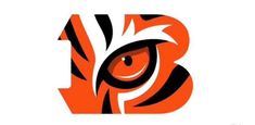 the eye of a tiger is shown in this logo