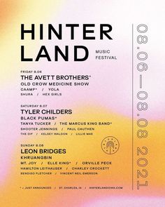 an event poster for the winter land music festival