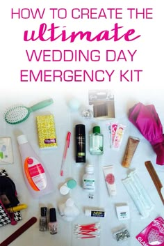 the ultimate wedding day emergency kit