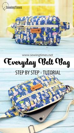 the everyday belt bag sewing pattern is easy to sew