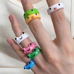 Watches&Jewelry · KOSMUI · Online Store Powered by Storenvy Frog Rings, Wind Cartoon, Acrylic Frog, Quirky Ring, Rings Jewelry Simple, Chicken Coloring, Index Finger Rings, Cute Gifts For Friends, Acrylic Ring