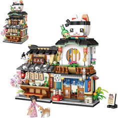 Main Features: Exquisite Design Japanese mini building blocks is based on real japan building. Each element of the japanese seafood shop is displayed in a miniature building block model. The upper and lower layers are assembled to gradually discover the hidden design details. The product is mini size about 25% smaller than standard bricks. Ideal Gift This mini building blocks is an exquisite collection which can be used as a display for your desk, office, room or you can place anywhere you like. Seafood Store, Mini Bricks, Seafood Shop, Ice Shop, Ramen Bar, Mini Building, Boy Toy, Shop Buildings, Japanese Toys