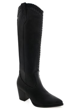 Billini Finley Cowboy Boot ~ Black – Show Me Your Mumu Western Knee-high Boots With Stacked Heel, Knee-high Boots For Ranch In Winter, Winter Knee-high Heeled Boots For Ranch, Western Style Knee-high Boots For Rodeo, Western Wide Calf Knee-high Boots For Rodeo, Western Wide Calf Knee-high Boots With Stacked Heel, Western Style Knee-high Boots For Rodeo In Winter, Western Style Wide Calf Knee-high Boots For Rodeo, Western Knee-high Heeled Boots For Rodeo