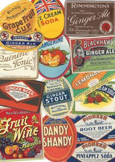 an assortment of fruit and vegetable labels are shown in this image with the caption's name on it