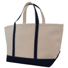 Our most popular and biggest beach bag, the Large Boat Tote is your go-to seaside tote bag. Ideal for toting a lot of stuff for you or your whole family, this bag's roomy interior is sure to make it a fast favorite among trips to the beach, park, or really anywhere given its classic design. Featuring coral or navy contrasting trim and top zip closure, this bag also includes a nice outer pocket for easy access to smaller items such as a phone. It's not "just" a beach bag - It's an everything bag! Boat Tote, Coral Navy, Beach Park, Detail Shop, Large Canvas, Beach Bag, Gift Bag, Baby Fashion, Gym Bag