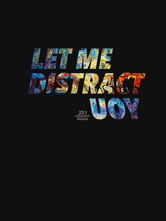 the words let me attract you are painted in different colors and shapes on a black background