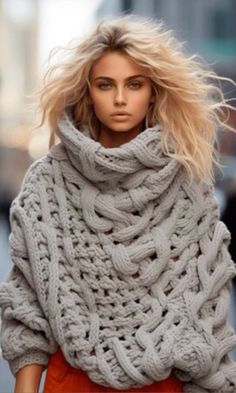 Layered Knitwear, Cozy Knitwear, Cable Knitwear, Turtleneck Under, Hand Knitting Diy, Knitwear Trends, Knitwear Style, Winter Knitwear, How To Purl Knit