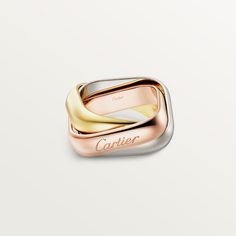 Cartier - Trinity Ring - Ring Gold/White gold/Gold - Trinity ring, 18K white gold (750/1000), 18K rose gold (750/1000), 18K yellow gold (750/1000). Please note that the carat weight, number of stones and product dimensions will vary based on the size of the creation you order. For detailed information please contact us. Trinity Cartier, Gold Trinity Ring, Cartier Trinity Ring, Trinity Bracelet, Trinity Necklace, Cartier Earrings, Trinity Ring, Jewelry Design Drawing, Cushion Ring