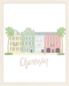 charleston, florida with buildings and palm trees