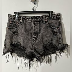 Nwt Fashion Nova Distressed Shorty Black Denim Shorts Button Fly Closure, Distressing & Fringe Throughout. Sz. Xl Inseam 2.5 In. Ripped Washed Black Jean Shorts, Trendy Ripped Washed Black Jean Shorts, Distressed Washed Black Cutoff Jean Shorts, High-waisted Distressed Washed Black Jean Shorts, Edgy Ripped Washed Black Jean Shorts, Edgy Washed Black Ripped Jean Shorts, Edgy Ripped Washed Black Shorts, Edgy Distressed Washed Black Jean Shorts, Distressed Grunge Washed Black Shorts