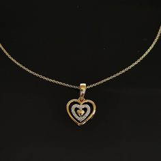 This is an exquisite diamond pendant set in 14K Solid Gold. An elegant design, perfect for regular wear featuring close set sparkling diamonds. ITEM DETAILS: ✓ Gold Kt: Solid 14K Yellow Gold ✓ Gold Weight: 1.30 grams ✓ Diamond Shape/ Cut: Round Brilliant ✓ Diamond weight: 0.08 carats ✓ Diamond No.: 16 Natural Diamonds ✓ Diamond Color: I-J ✓ Diamond Clarity: SI ✓ Gross Weight: 1.32 grams >>The Gold purity is guaranteed and it comes with authentic 14K gold hallmark. >>Jewlery Report provided as we Yellow Gold Double Heart Diamond Necklace With Accents, Gold Diamond Accented Heart-shaped Necklace, Gold Heart-shaped Diamond Necklace With Accents, Gold Heart Diamond Necklace With Accents, Double Heart Diamond Necklace In Yellow Gold, Fine Jewelry Heart Pendant Necklace With Diamond Accents, Mother's Day Diamond Heart Pendant Necklace, Mother's Day Heart Pendant Diamond Necklace, Hallmarked Diamond Pendant Necklace For Anniversary