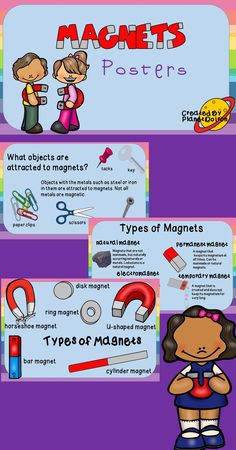 the different types of magnets are shown in this graphic diagram, which shows how they can