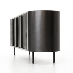 the sideboard is made out of metal