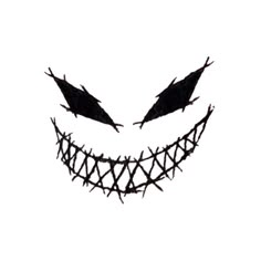 an image of a scary face made out of barbed wire