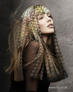 Angelo Seminara 2012 British Hairdresser of the Year Exotic Hair Color, Exotic Hairstyles, High Fashion Hair, Hair Stenciling, Avant Garde Hair, Editorial Hair, Hair Styles 2014, Fantasy Hair