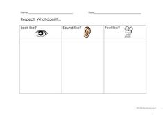 a worksheet with pictures and words to help students understand what they are looking for