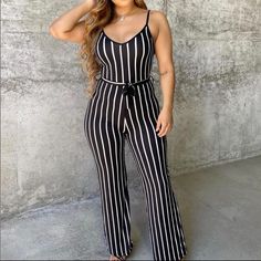 New With Boutique Tags Message For Diff Size Bundle Eligible (More New&Preloved Items In My Listings) Size Guide: Small2/4, Medium 6/8, Large 10/12 Casual Striped Fitted Jumpsuits And Rompers, Casual Fitted Striped Jumpsuits And Rompers, Lace Rompers Women, Red Halter Jumpsuit, Romper With Train, Jumpsuit Comfy, Royal Blue Romper, Terry Cloth Romper, Black Sleeveless Jumpsuit