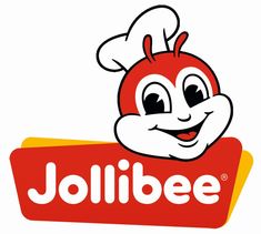 an old jollibee sign with a chef's hat on it