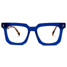 PRICES MAY VARY. Fashion and classic square glasses,suitable for all facial shapes. Unique color matching, wearing these glasses will bring you more praise. High-quality materials, sturdy and durable,smooth and skin-friendly, make you more comfortable to wear. Product size-Lens Width:52mm(2.05'') | Lens Height:41mm(1.61'') | Bridge Width:18mm(0.71'') | Frame Width: 136mm (5.35'') | Arm Length: 139mm (5.48''). If there are any quality problems about Eyewear Frame,do not hesitate to contact us, an Chic Reading Glasses, Funky Glasses Frames For Women, Cool Reading Glasses, Thick Glasses Frames, Blue Glasses Frames, Statement Glasses, Bold Glasses, Facial Shapes, Fun Glasses