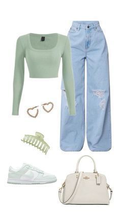 Casual College Outfits, Casual Preppy Outfits, Trendy Outfits For Teens, Everyday Fashion Outfits, Casual Day Outfits, Outfit Jeans, Cute Preppy Outfits, Easy Trendy Outfits