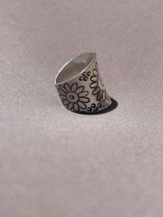 Karen Hill Tribe Silver Ring | Flower Petals | 98.5% Silver | Adjustable Being between 98.5% and 99.9% pure silver, Karen HillTribe Silver has a higher silver content than Sterling Silver. Often, it's just the solder used to fuse the silver components together that makes up the last fractions of a percent. The Hill Tribes people of Thailand are well-respected for their craftsmanship in metalsmithing. The seven major Hill Tribes of Thailand all have their own unique culture and customs. They are Spring Sterling Silver Flower Ring In Silver, Silver Sterling Silver Flower Ring For Spring, Spring Silver Sterling Silver Flower Ring, Handmade Silver Flower Ring For Spring, Silver Jewelry For Summer Anniversary, Silver Summer Jewelry For Anniversary, Silver Bohemian Rings For Spring, Nickel Free Silver Flower Ring, Star Fox