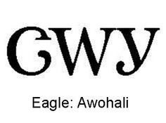 eagle awohaii logo with the words gwy in black on a white background