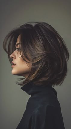 47 Stacked Bob Hairstyles for Fine Hair: Volume and Elegance | LooksNiceOnMe Bob Hairstyles For Wavy Thick Hair, Bob Hairstyles Volume, Short Haircut Long Bangs, Stacked Bob With Curtain Bangs, Natassja Kinski Short Hair, Short Bob With Curtain Bangs Round Face, Mikasa Hairstyle, Medium Bob Hairstyles Shoulder Length, Subtle Bangs Short Hair