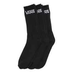 3 QTY BLACK WITH WHITE LOGO VANS OFF THE WALL CREW SOCKS SIZE:  ALL SIZES THREE PAIR OF VANS OFF THE WALL MENS BLACK CREW SOCKS THE BLACK CREW VANS SOCKS IS ONE OF THE MOST POPULAR MADE BY VANS  SIZE:  ALL SIZES CONDITION: NEW 7% POLYESTER 76% COTTON 13% NYLON 3% RUBBER ELASTODIENE 1% ELASTANE FREE FAST SHIPPING Thank You for looking at my Store.  I am a United States Army Veteran and our EBAY Store is Veteran Owned and we count on an honest transaction. We have a no hassle return Policy. It’s r Shower Baskets, Vans Socks, Vans Men, Vans Store, Boy Outerwear, Vans Logo, Shoes Canvas, Girls Outerwear, Men's Vans