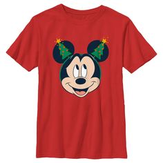 Who knew that dressing "mousey" could be so cute!? Celebrate Walt Disney's most iconic character this Christmas with this officially licensed Disney Mickey Mouse and Friends Christmas Tree Ears Boys' Graphic T-Shirt. This holiday-themed tee features Mickey smiling and wearing a headband with two Christmas trees across the front. Dress in style this holiday season with a new graphic tee today that is perfect for your next Christmas trip to Disneyland! Friends Christmas Tree, Wearing A Headband, Two Christmas Trees, Friends Christmas, Boys Graphic Tee, Christmas Travel, Graphic Tee Design, Mickey Mouse And Friends, Friend Christmas